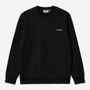 Carhartt Wip Script Embroidery Sweatshirt Black