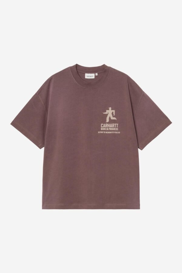 Carhartt Wip Distance Tee Palisander Stone Dyed - immagine 2