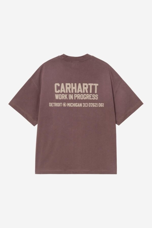 Carhartt Wip Distance Tee Palisander Stone Dyed
