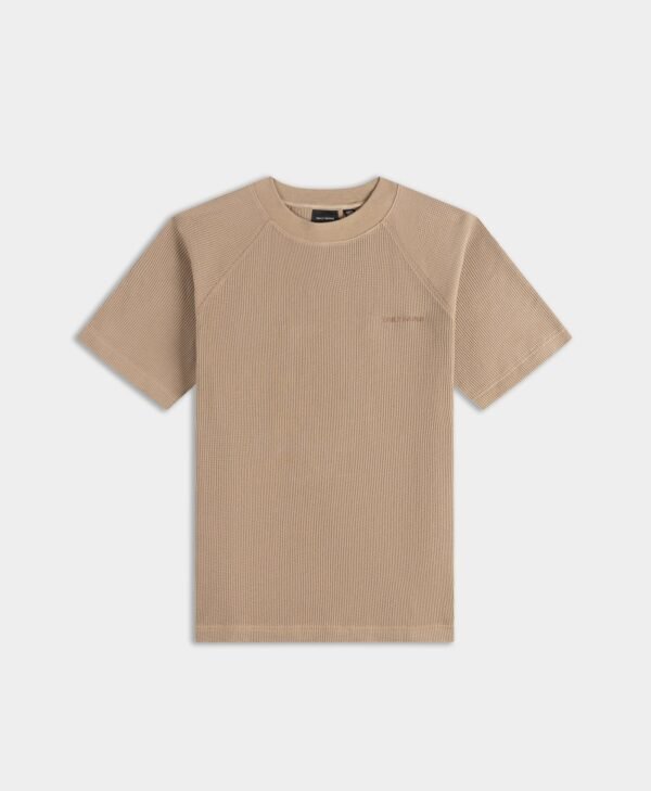 Daily Paper Waffle Boxy Tee Irish Cream - immagine 2