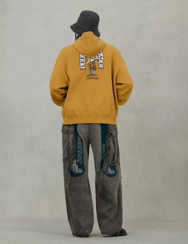 Evisu American Ebisu And Seagull Print Yellow - immagine 4