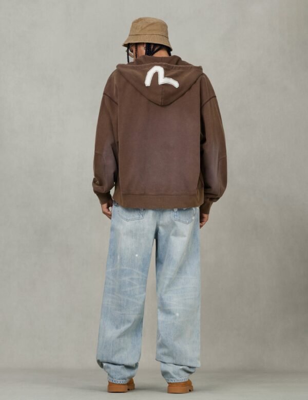 Evisu Ev And Seagull Patches Embroidery Brown - immagine 4