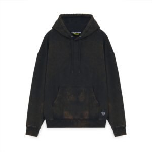 Iuter Label Marble Hoodie Black
