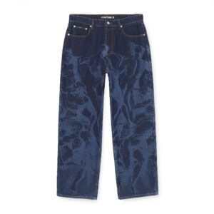 Iuter Battle Laser Baggy Denim Pants Rinsed