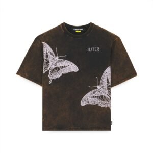 Iuter Butterfly Marble Tee Black