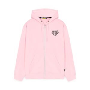 Iuter Thorns Double Logo Zip Hoodie Pink