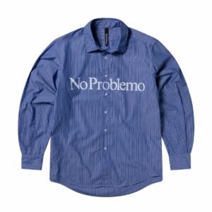No Problemo No Problemo Ls Poplin Shirt Navy