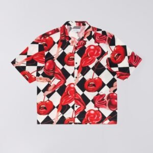 Edwin Miki Kim Cherry Shirt Multicolor Garment Washed
