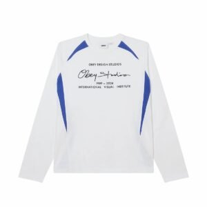 Obey League Ls Shirt White Multi