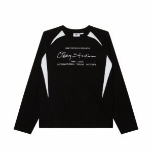 Obey League Ls Shirt Black Multi
