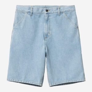 Carhartt Wip Single Knee Short Blue Heavy Stone Bleached
