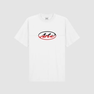 Arte Circle Logo Cut Tee White