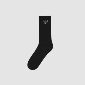 Arte Heart Logo Socks Black