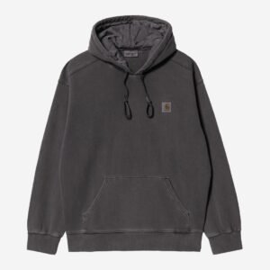 Carhartt Wip Hooded Nelson Sweatshirt Black Garment Dyed