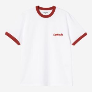 Carhartt Wip  Ip Ringer Tee White Red