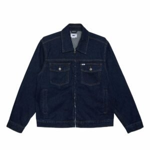 Obey Base Trucker Jacket Rinse Indigo
