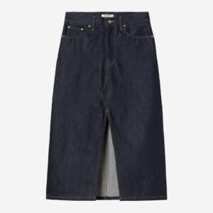 Carhartt Wip Donna W Brandon Skirt Blue Rigid