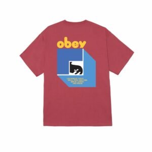 Obey Peep Hole Classic Tee Mineral Red