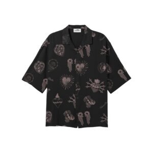 Vertere Berlin Forget Me Not Viscose Shirt  Black