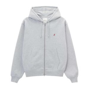 Gramicci One Point Zip Hooded Sweatshirt Heather Grey