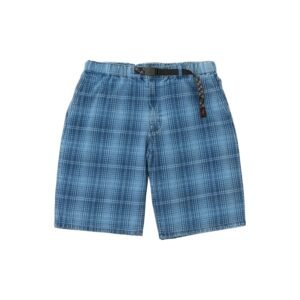 Gramicci Denim Lagoon Shorts Indigo Checkered Plaid