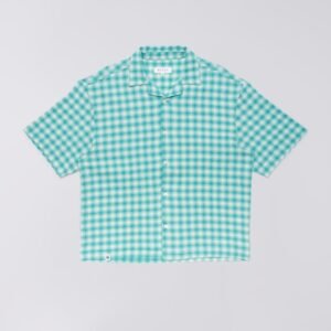 Edwin Saga Shirt Teal Garment Washed