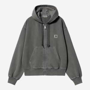 Carhartt Wip Donna W Hooded Nelson Jacket Black Garment Dyed