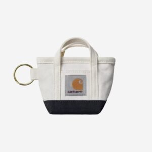 Carhartt Wip Mini Tote Bag Keychain Natural  Blue