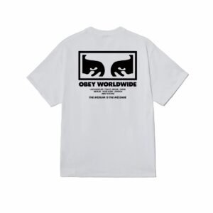 Obey The Medium Is The Message Classic Tee White