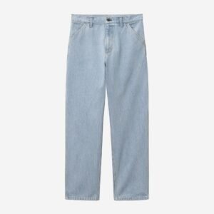 Carhartt Wip Single Knee Pant Blue Heavy Stone Bleached