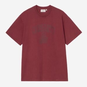 Carhartt Wip  Faded Pond Corps Tee Marsala Heavy Stone Wash