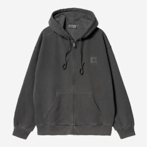 Carhartt Wip Hooded Nelson Jacket Black Garment Dyed