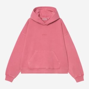 Carhartt Wip Donna W Hooded Benton Sweatshirt Primrose Garment Dyed
