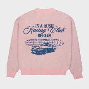 Prohibited Vortex Knit Sweater Rose