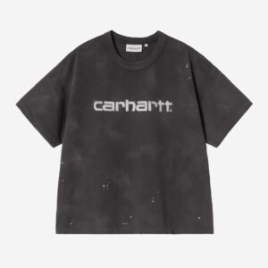 Carhartt Wip Donna W Painter Tee Black Destroy Wash Splatter
