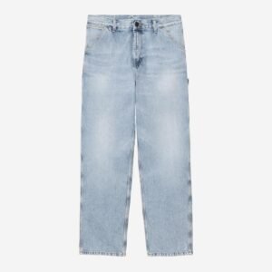 Carhartt Wip Single Knee Pant Blue Heavy Worn Bleached