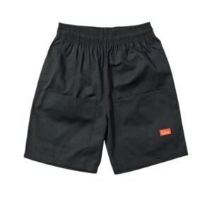 Cookman Chef Short Pants Front Pocket Duck Canvas Black