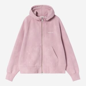 Carhartt Wip Donna W Hooded Painter Jacket Hortensia Destroy Wash Splatter