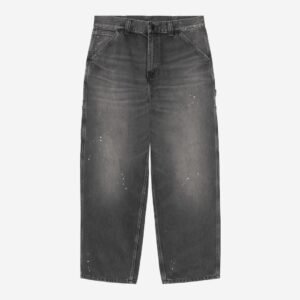 Carhartt Wip Og Single Knee Pant Black Destroy Wash Splatter